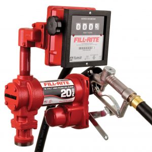 20 GPM, 12V DC Pump, 1 in. x 12 ft. Hose, 1 in. Manual Nozzle, 5 ft. Ground Wire, 18 ft. 2 Wire Battery Cable, Telescoping Suction Pipe 20 in. to 34 1/2 in.