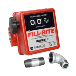 FR807CMK 5 to 20 GPM Meter Kit. Includes Additional Fittings to Mount Meter on 1200, 2400, 600, SD1200, SD600, and 700V Series Pumps