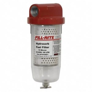 FRF1810HC1 18 GPM, Clear Bowl Hydrosorb Filter. Clear Bowl has Drain Valve. Filter Head Included. 1 in. NPT Inlet and Outlet
