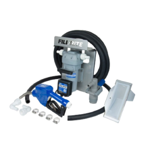 FRDF012CAN520-RP 12V DC DEF Pump, Cage IBC Mount Bracket, Nozzle Boot, Automatic Nozzle, 5 ft. Suction Hose, 20 ft. Discharge Hose, Fittings, Micro Matic RPV