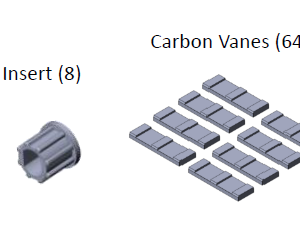 KIT, 300 Series Pump Vane Pack 64 Vanes & 8-Rotor Keys