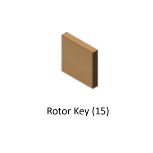 FRKIT700RKP Bulk Rotor Key Kit for 700 Series Pumps. Contains (15) 700F3131 Rotor Keys