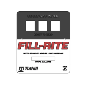 FRKIT800FPP Bulk Gallon Faceplate Kit for 800 Series Meters. Contains (5) Gallon Faceplates