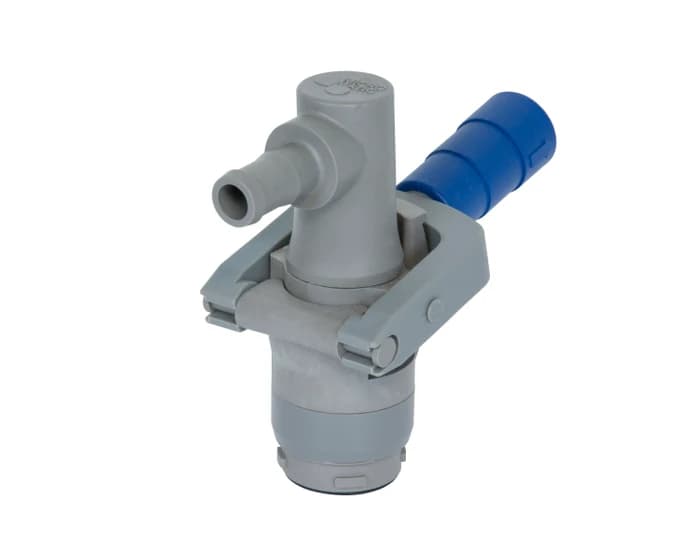 FRMNM075RPV Reusable Non-metallic Micro Matic RPV 4 Pin Dispense Coupler w/ 3/4 in. Horizontal Hose Barb, EPDM Seals. Container Must Have 4 Key Container Valve. FRMNM075RPV Reusable Non-metallic Micro Matic RPV 4 Pin Dispense Coupler w/ 3/4 in. Horizontal Hose Barb, EPDM Seals. Container Must Have 4 Key Container Valve.